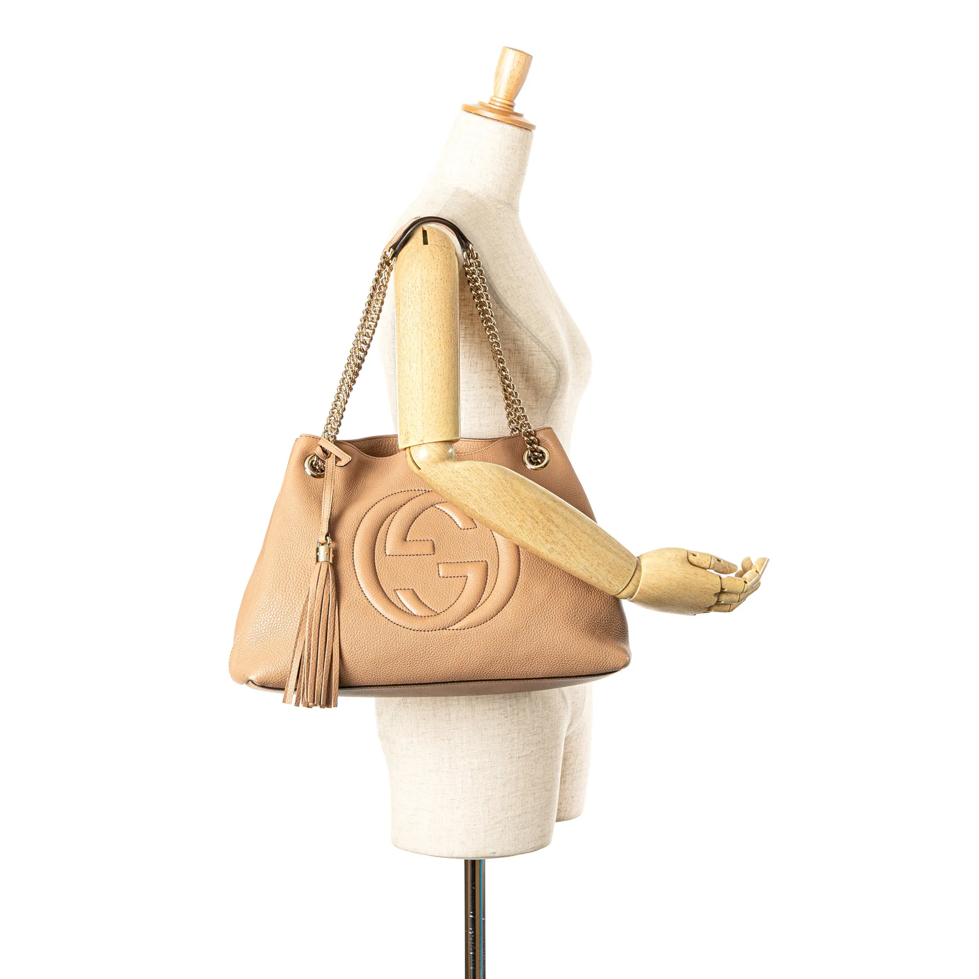 Medium Leather Soho Chain Tote