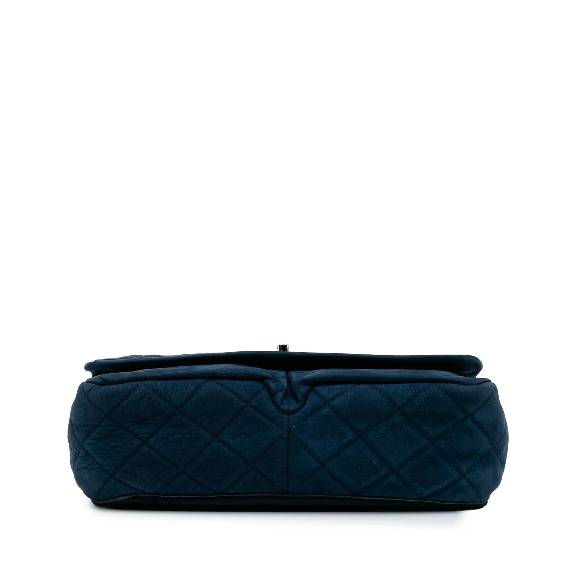 Medium Quilted Nubuck Natural Beauty Split Pocket Flap