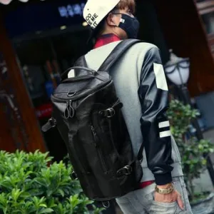 Men's Boston Bucket Crossbody Duffle Bag