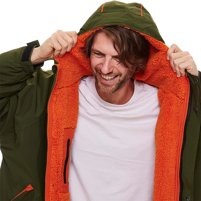 Men's Long Sleeve Pro Change Robe EVO - Parker Green