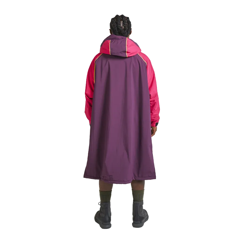 Men's Long Sleeve Recovered Pro Change Robe EVO - Mulberry Wine / Fuchsia Pink