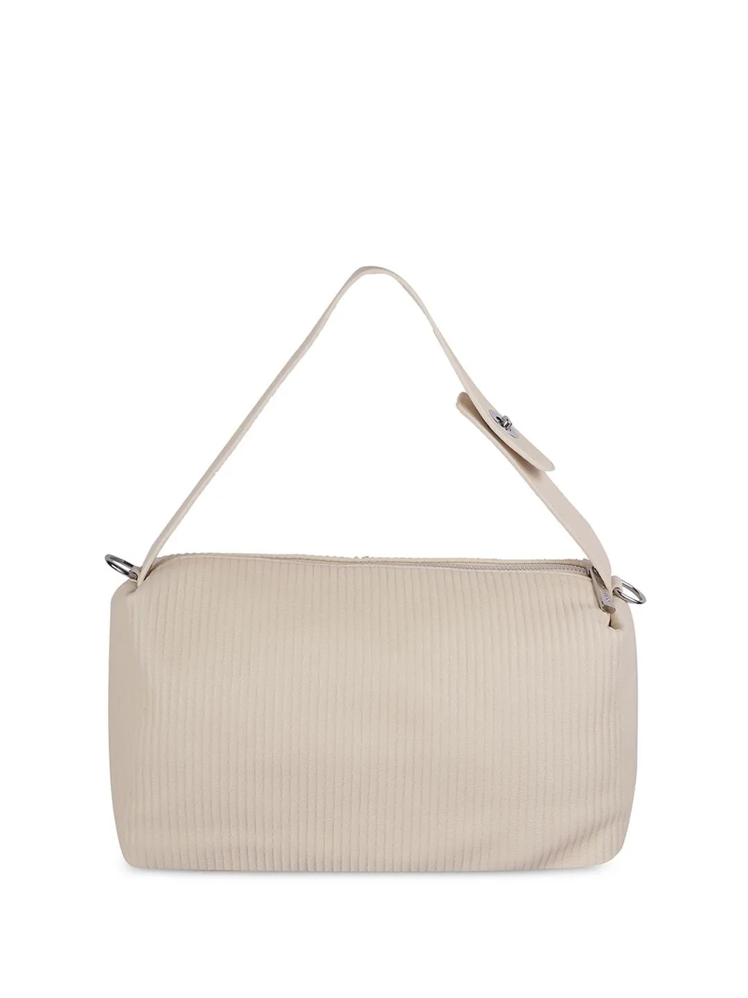 Metro Striped Structured Hobo Bag