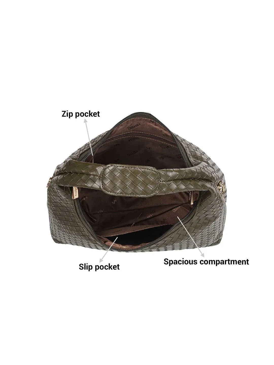 Metro Textured Structured Hobo Bag