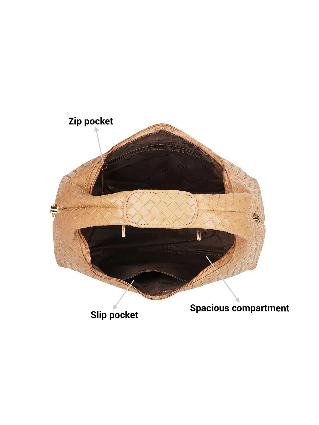 Metro Textured Structured Hobo Bag