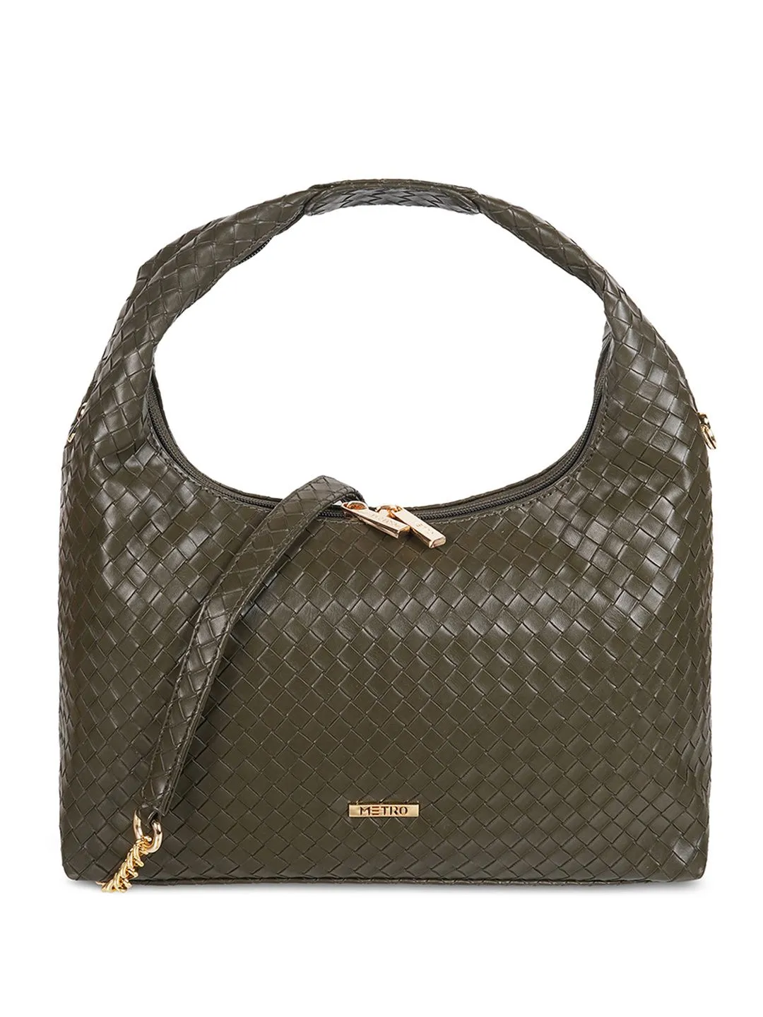 Metro Textured Structured Hobo Bag