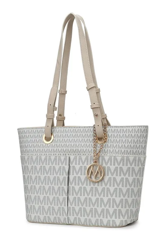 Mia K Fashion Collection Lori Printed Tote Bag Handbag