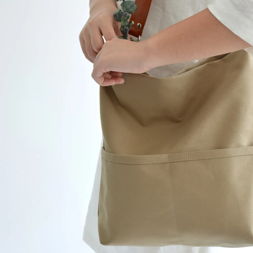 Mila 201 Khaki | Hobo Tote Bag