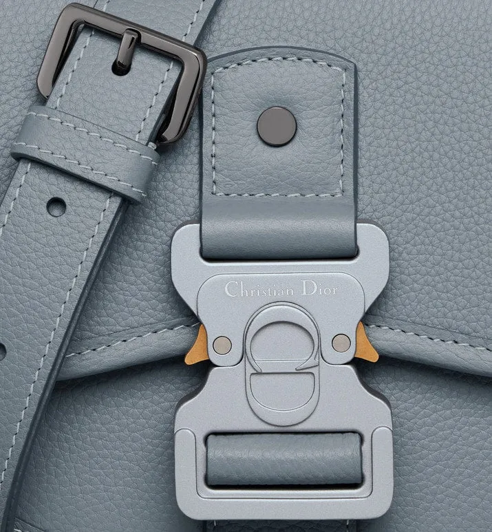 Mini Gallop Bag with Strap • Dior Gray Grained Calfskin