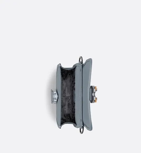 Mini Gallop Bag with Strap • Dior Gray Grained Calfskin