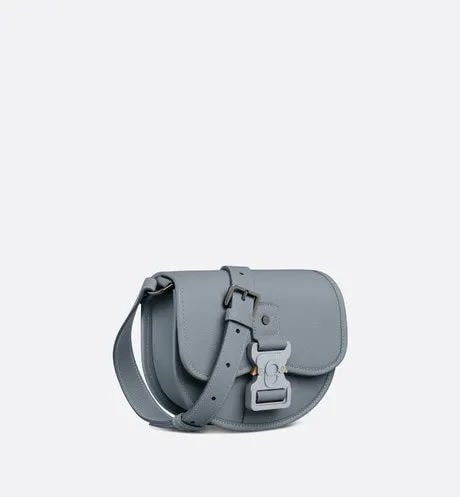 Mini Gallop Bag with Strap • Dior Gray Grained Calfskin