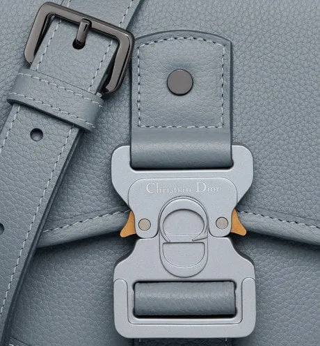 Mini Gallop Bag with Strap • Dior Gray Grained Calfskin