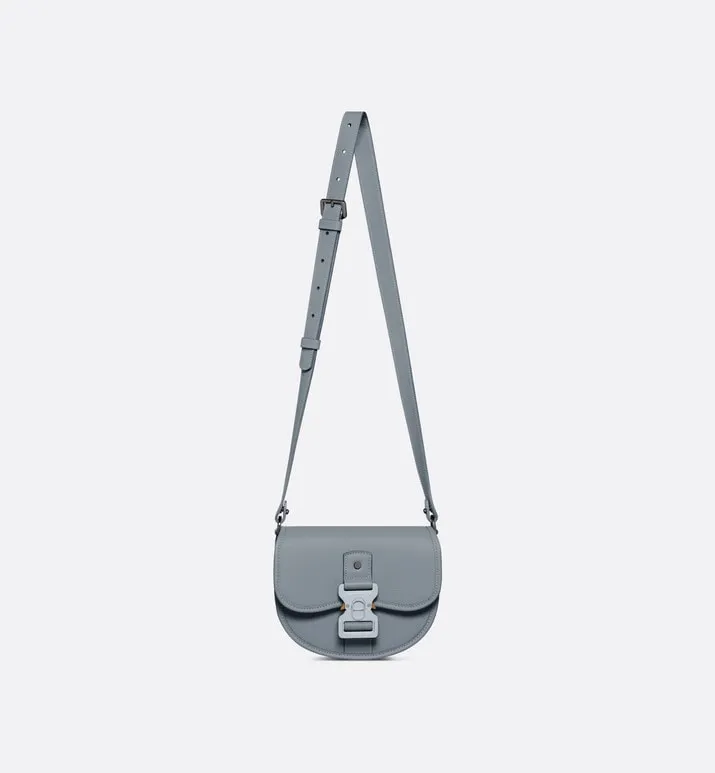 Mini Gallop Bag with Strap • Dior Gray Grained Calfskin