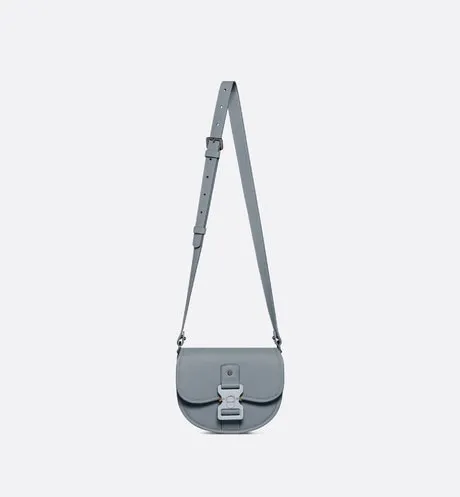 Mini Gallop Bag with Strap • Dior Gray Grained Calfskin