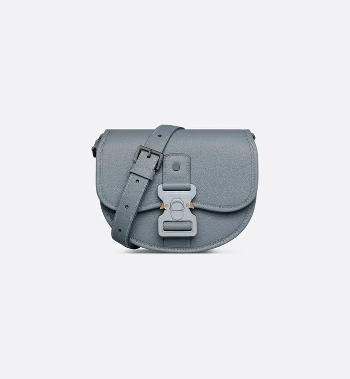 Mini Gallop Bag with Strap • Dior Gray Grained Calfskin