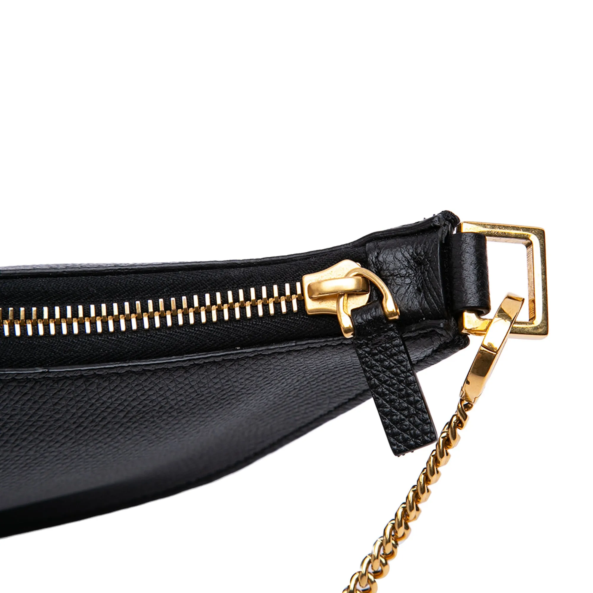 Mini Grainy Calfskin VLogo Hobo