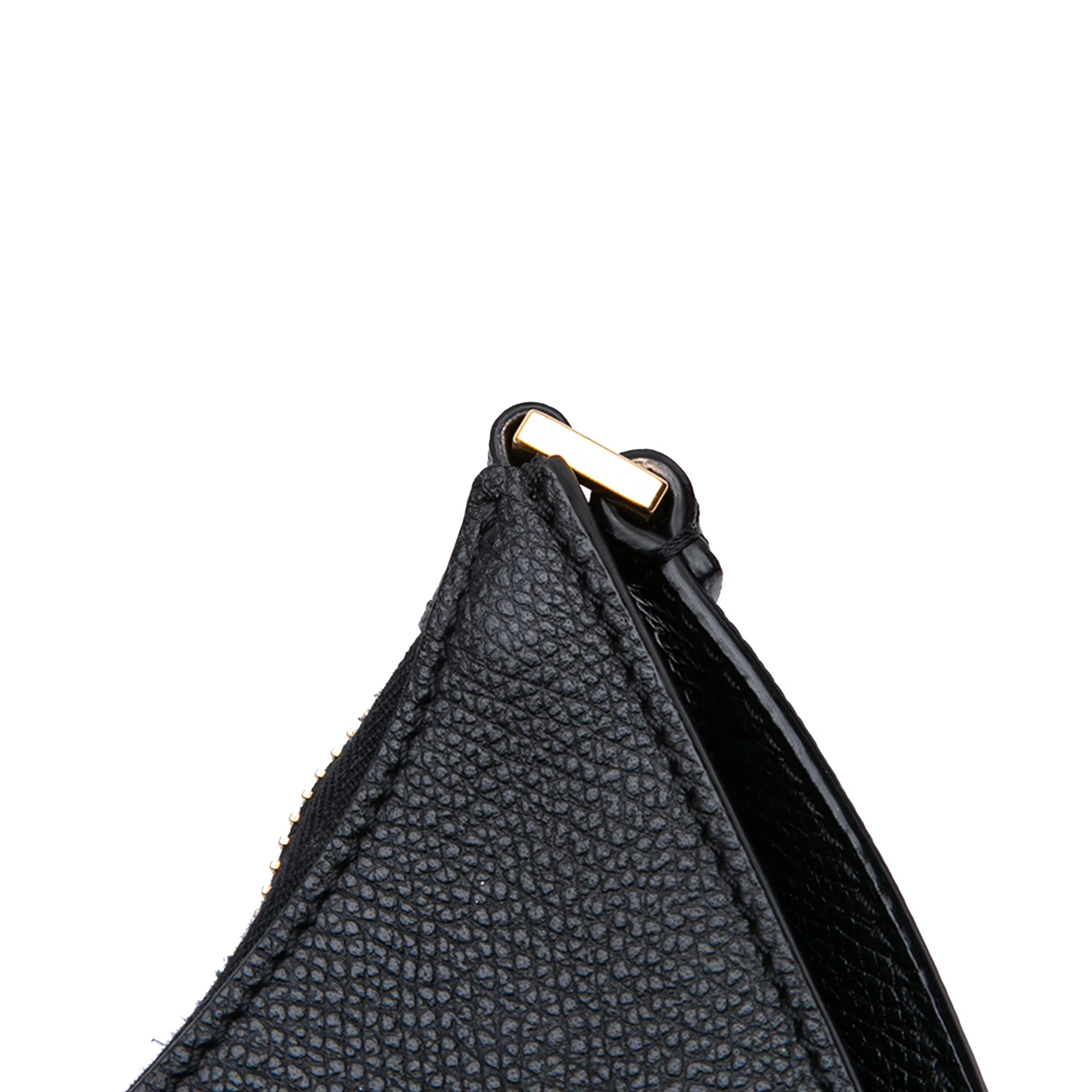 Mini Grainy Calfskin VLogo Hobo