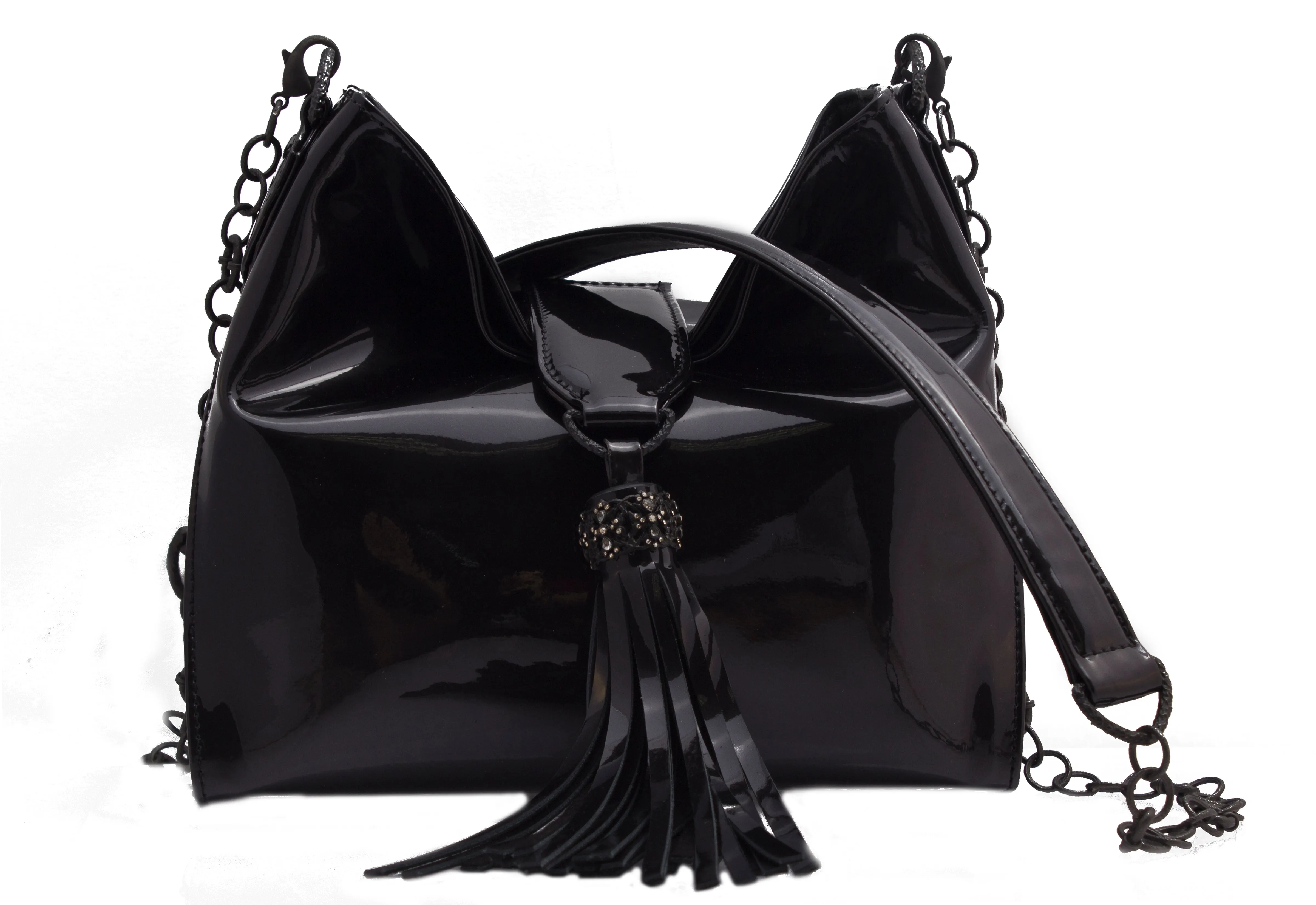 MINI HOBO IN SPARKLE PATENT LEATHER