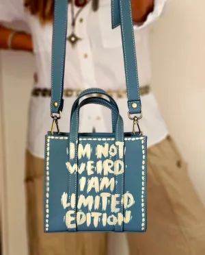 Mini Tote Bag Blue X Beige