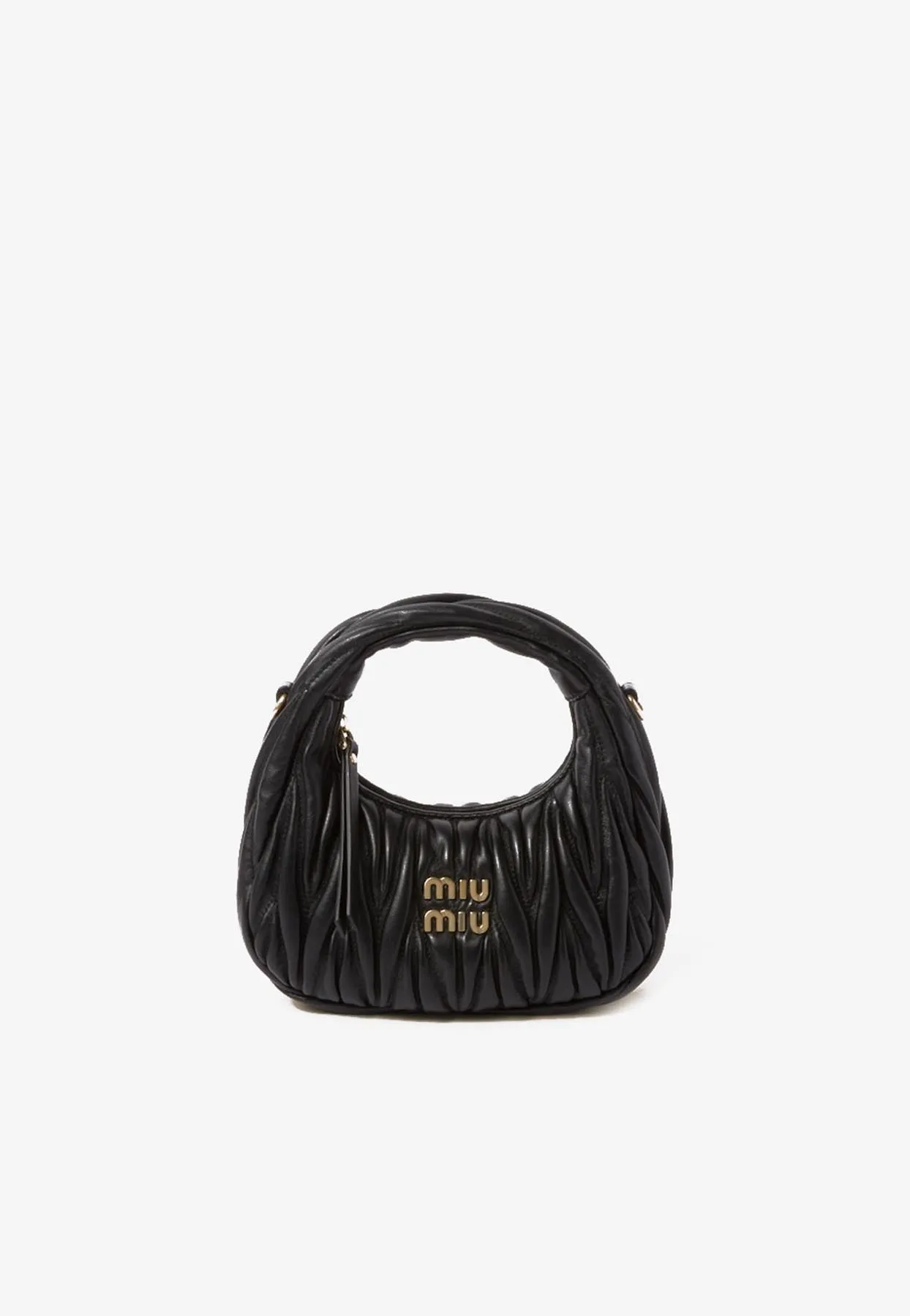 Mini Wander Matelassé Leather Hobo Bag