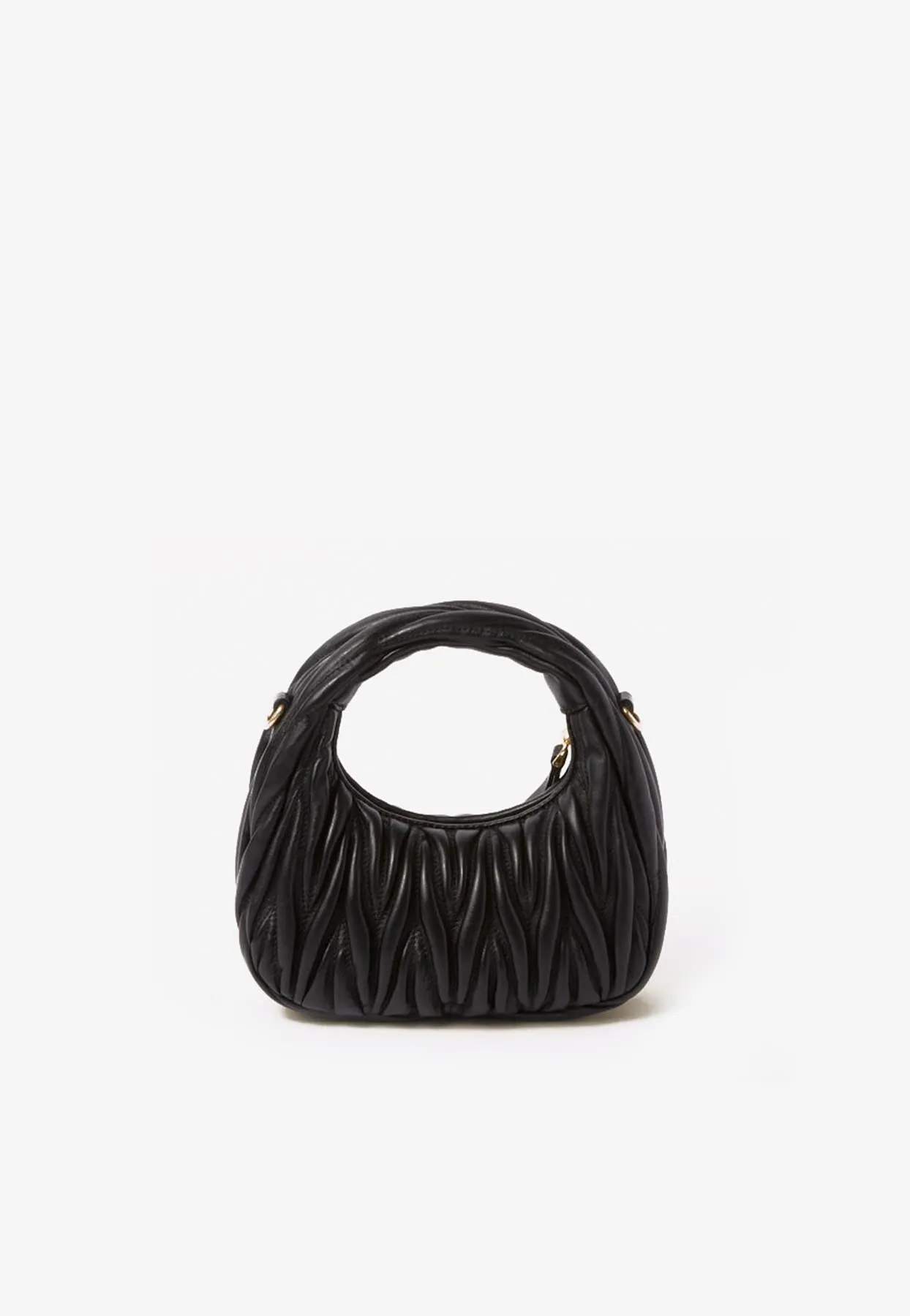 Mini Wander Matelassé Leather Hobo Bag