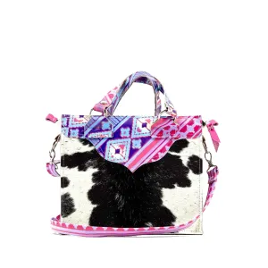 Minnie Pearl - Black & White w/ Unicorn Navajo