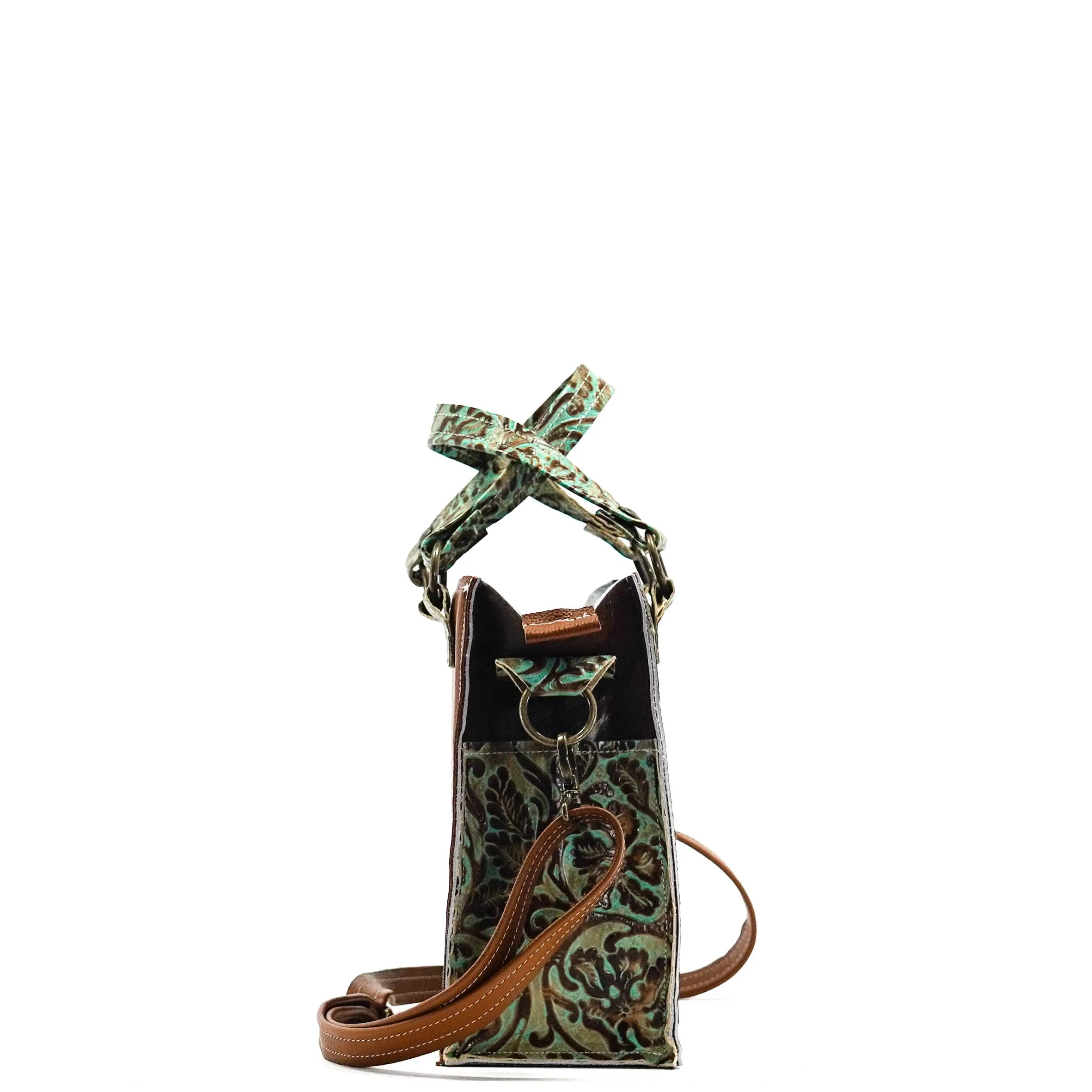 Minnie Pearl - Spotted Longhorn w/ Turquoise Tool