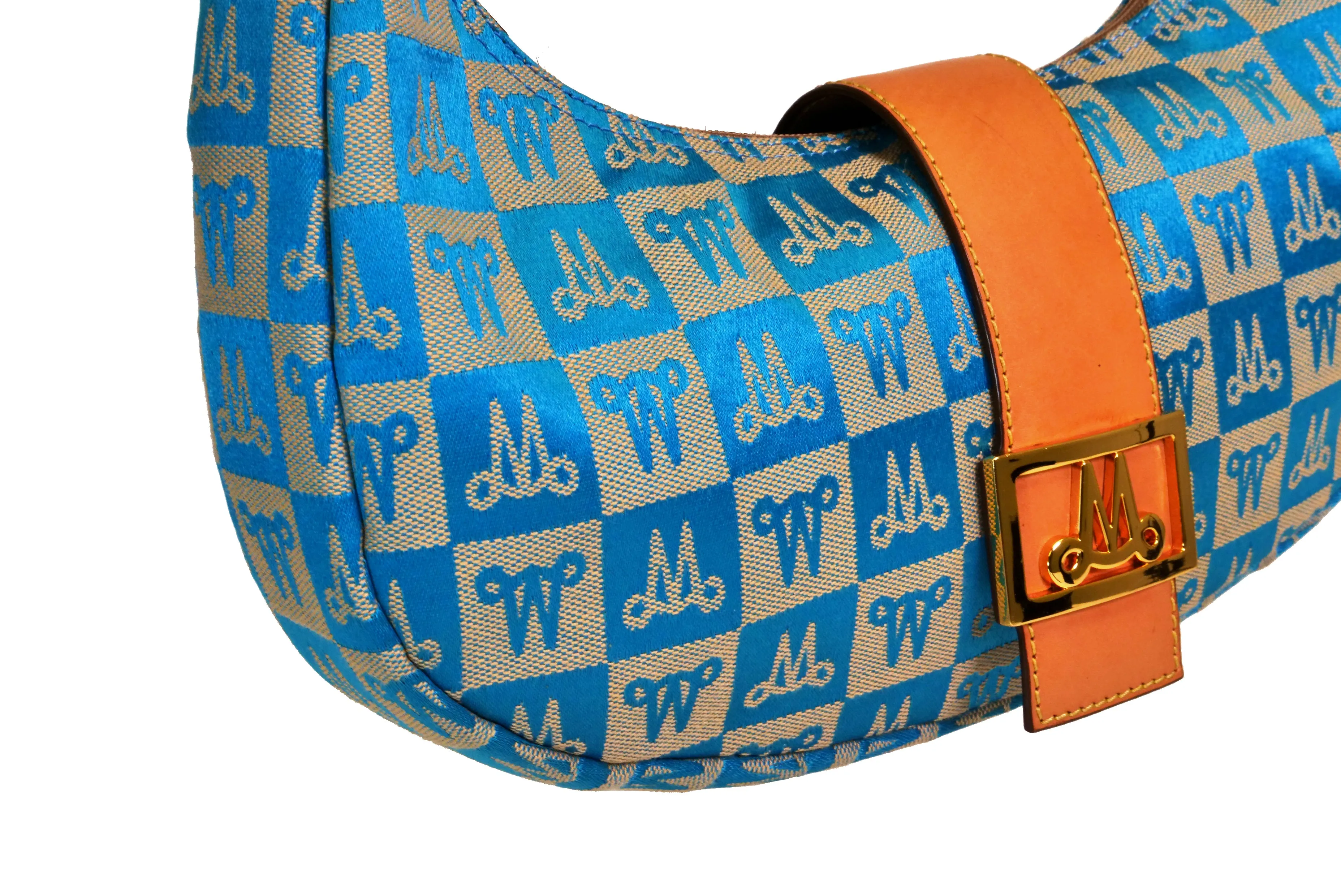 Misty Genuine Cowhide Leather Monogram Shoulder Hobo Bag