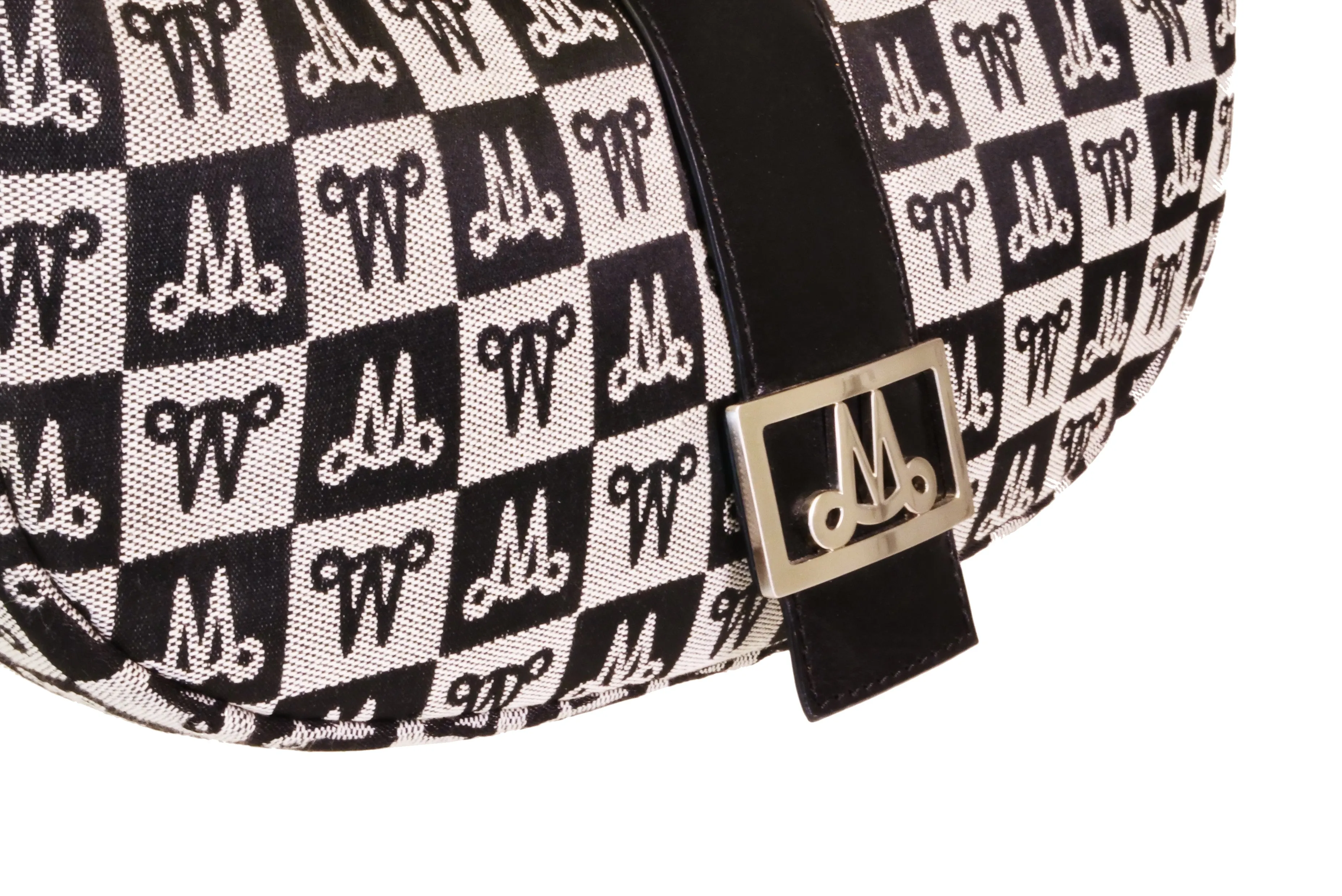 Misty Genuine Cowhide Leather Monogram Shoulder Hobo Bag