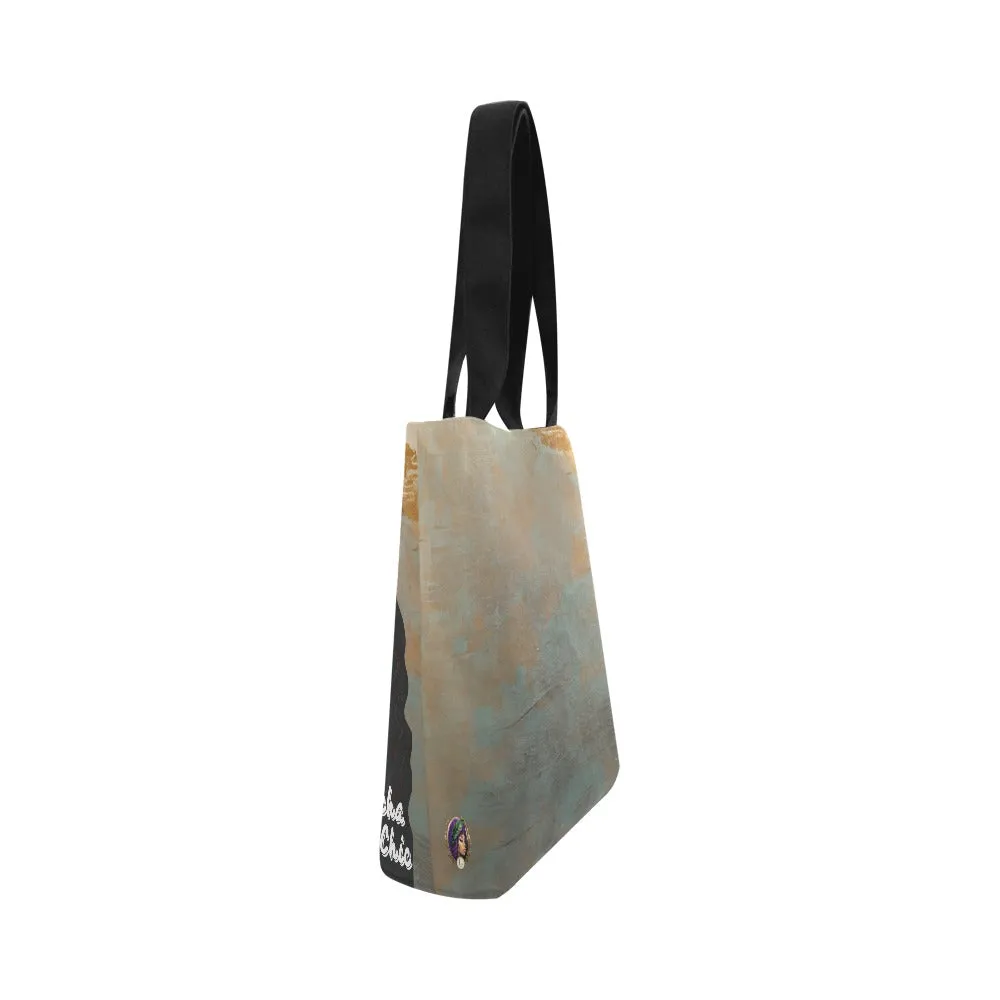 Mocha Chic Canvas Tote Bag