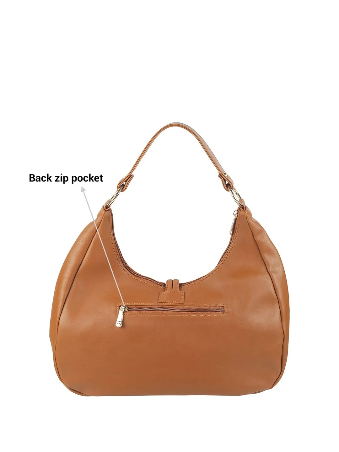 Mochi Textured Structured Hobo Bag