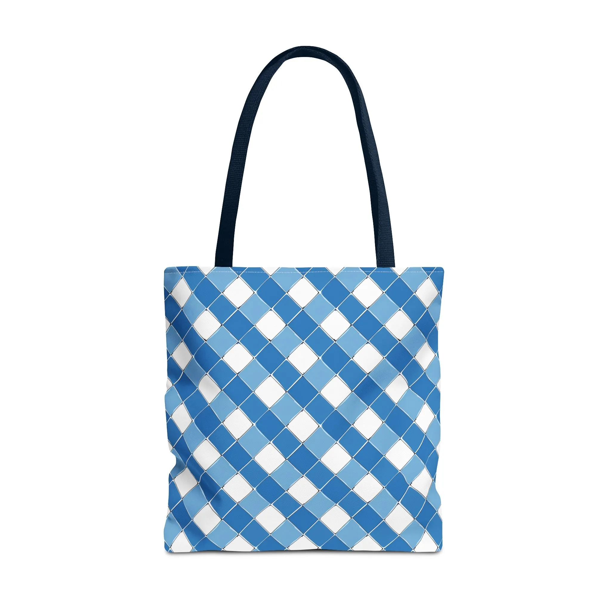 Modern Blue Ribbon Tote Bag - Carry in Style - Where Elegance Meets Everyday! Available in 3 sizes.