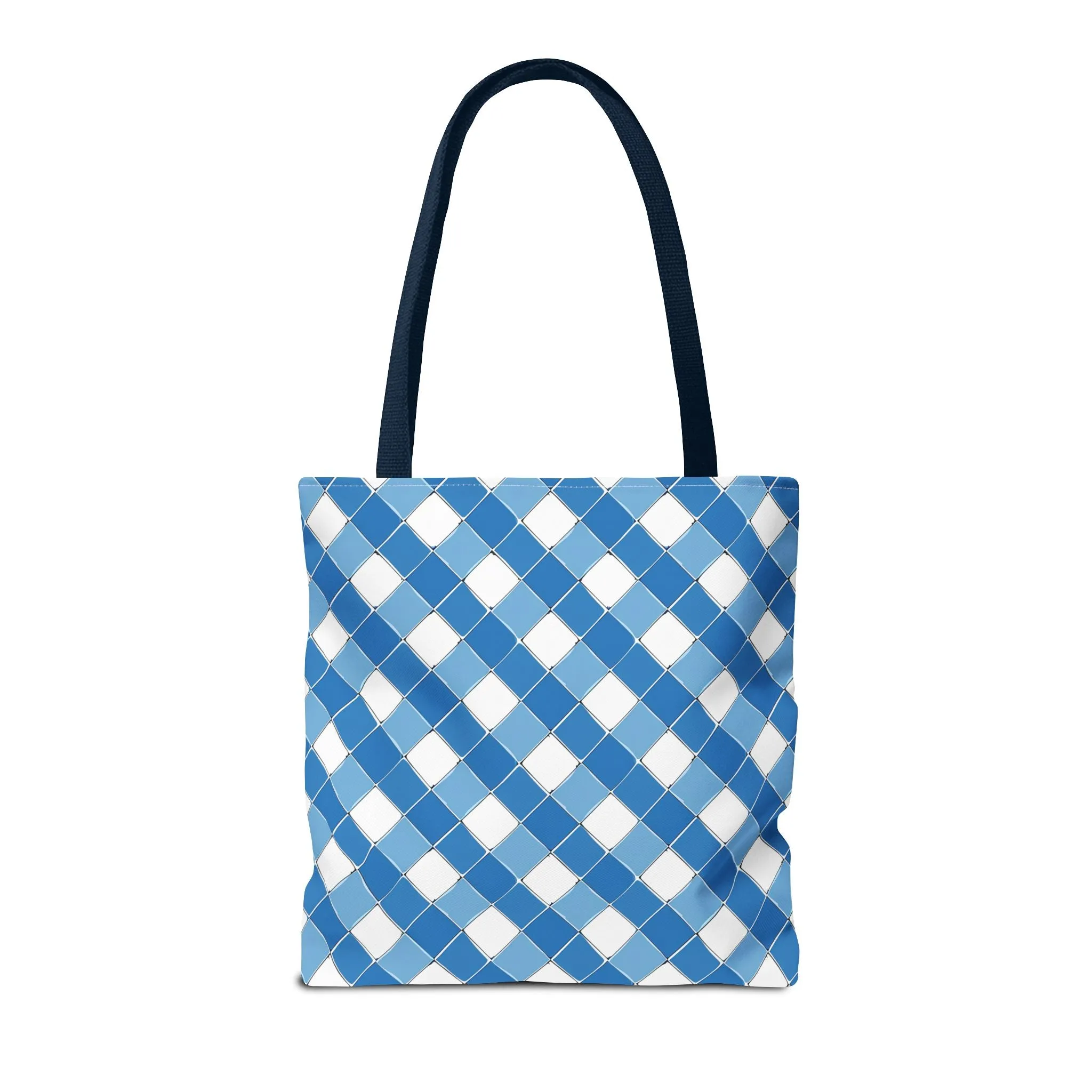 Modern Blue Ribbon Tote Bag - Carry in Style - Where Elegance Meets Everyday! Available in 3 sizes.
