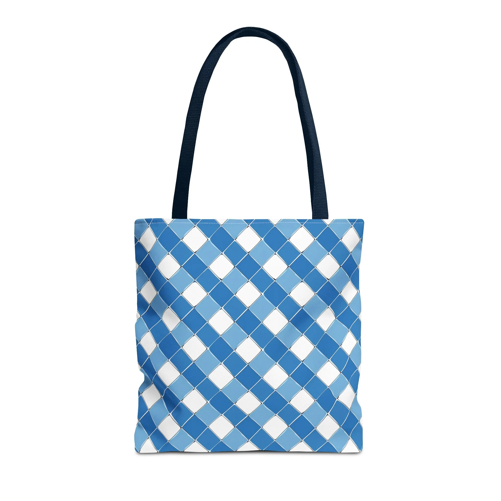Modern Blue Ribbon Tote Bag - Carry in Style - Where Elegance Meets Everyday! Available in 3 sizes.