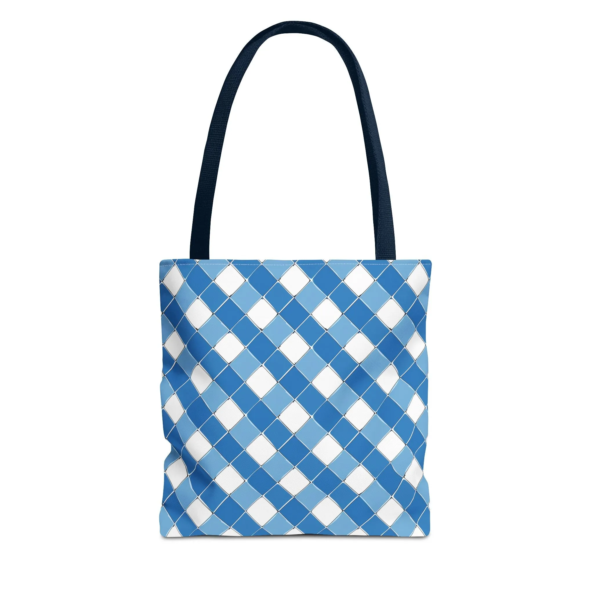 Modern Blue Ribbon Tote Bag - Carry in Style - Where Elegance Meets Everyday! Available in 3 sizes.