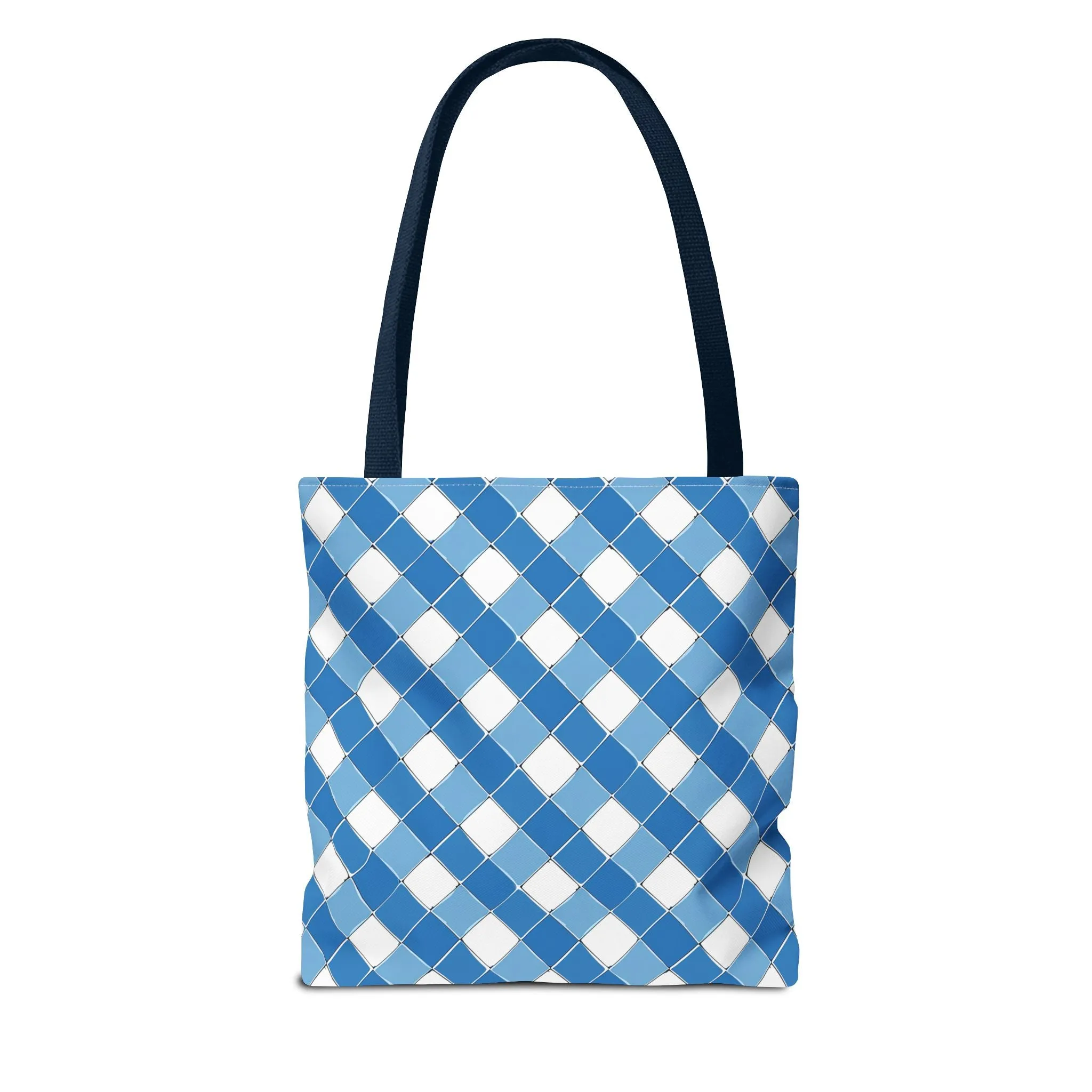 Modern Blue Ribbon Tote Bag - Carry in Style - Where Elegance Meets Everyday! Available in 3 sizes.