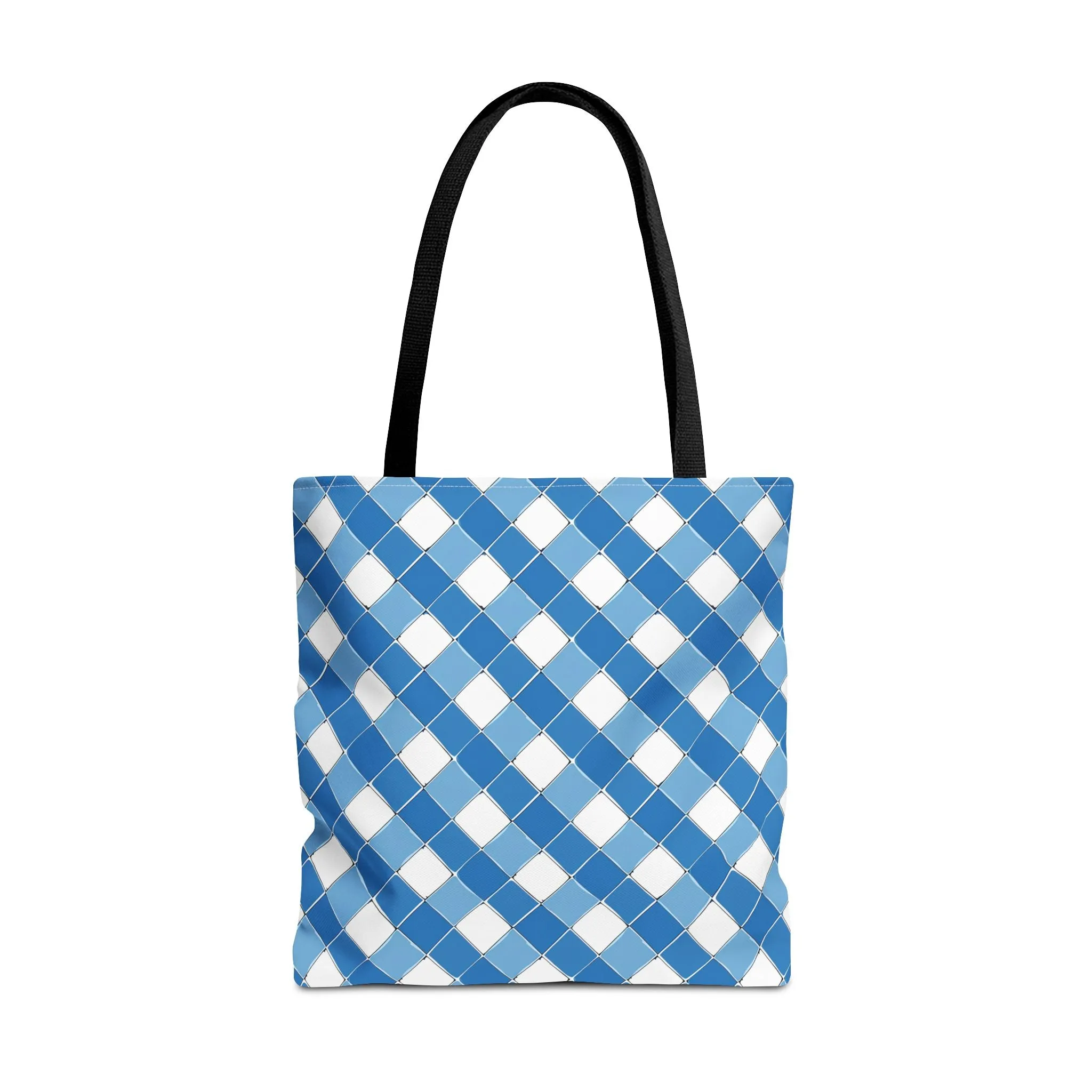 Modern Blue Ribbon Tote Bag - Carry in Style - Where Elegance Meets Everyday! Available in 3 sizes.