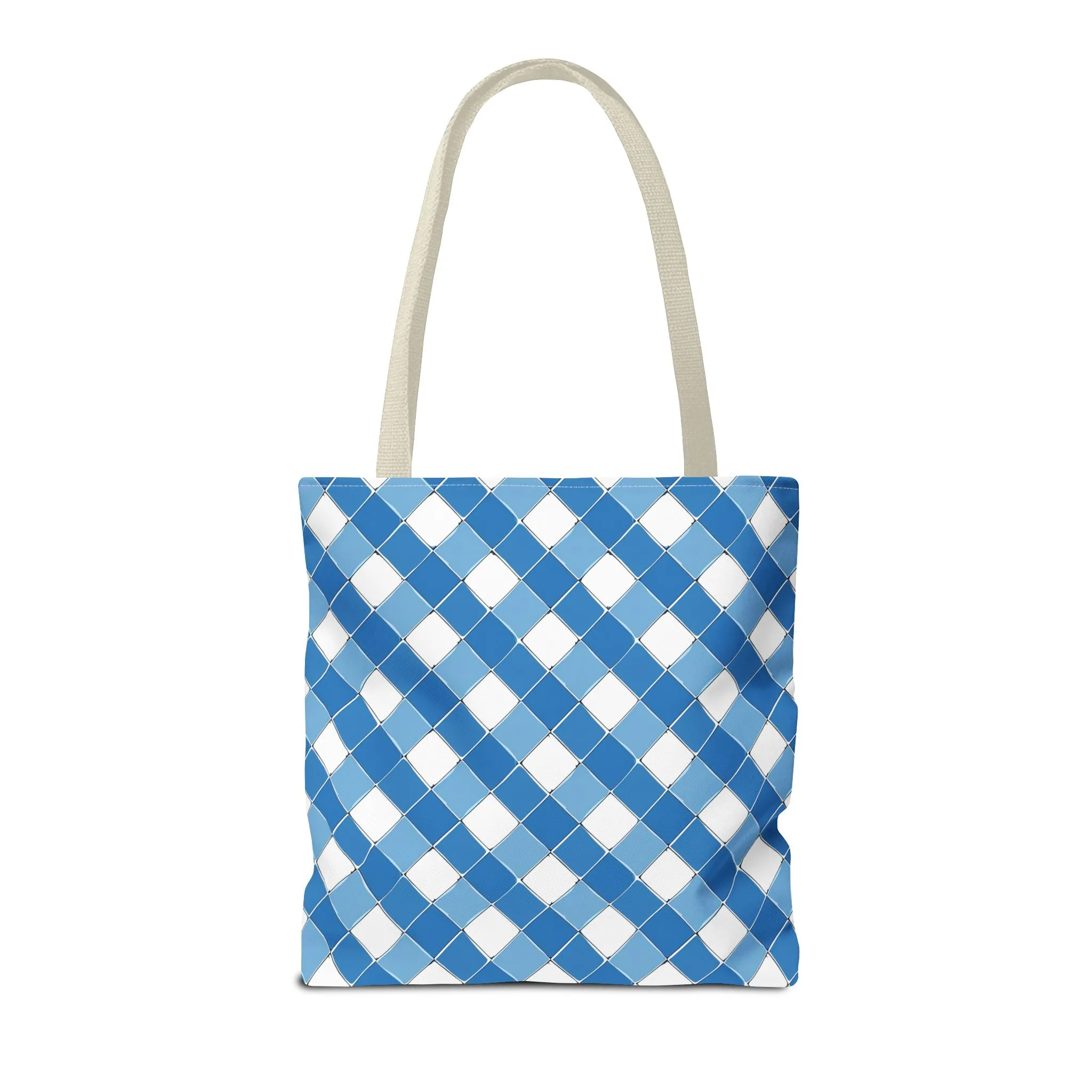 Modern Blue Ribbon Tote Bag - Carry in Style - Where Elegance Meets Everyday! Available in 3 sizes.