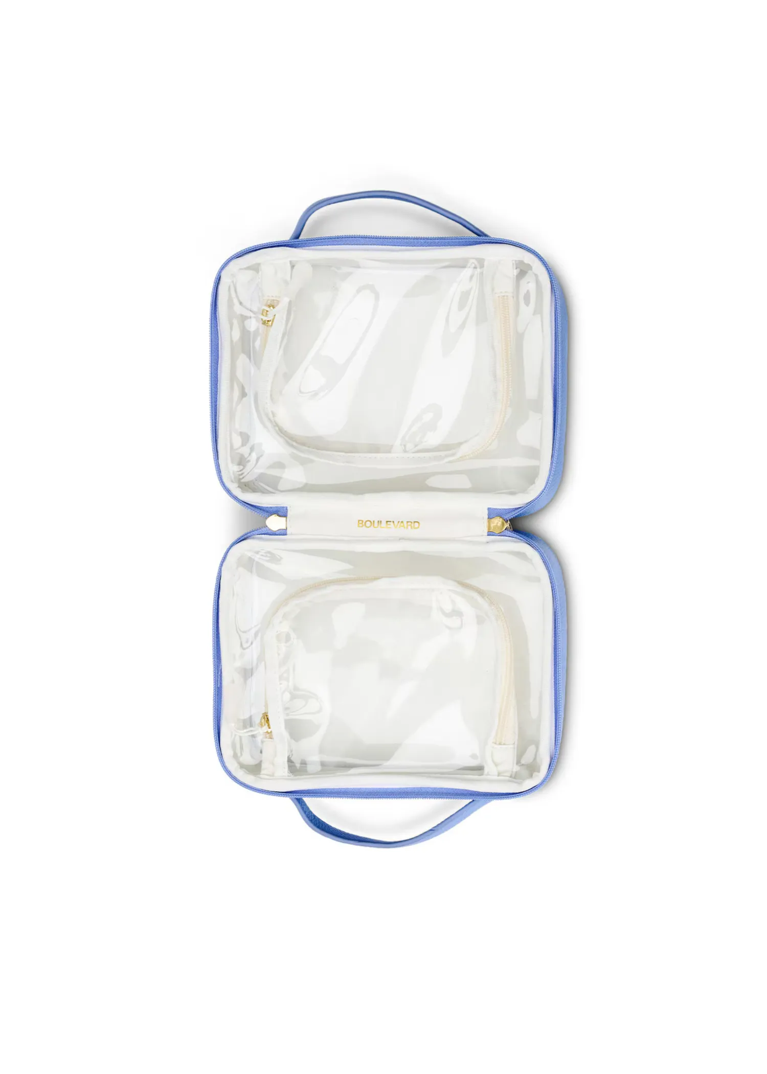 MOJO CLEAR COSMETIC BAG - PERIWINKLE
