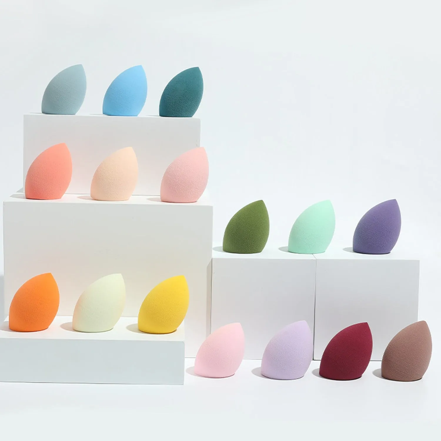 Multi-Color Single-Pack Water Drop Shaped Makeup Sponge 1 PCS
