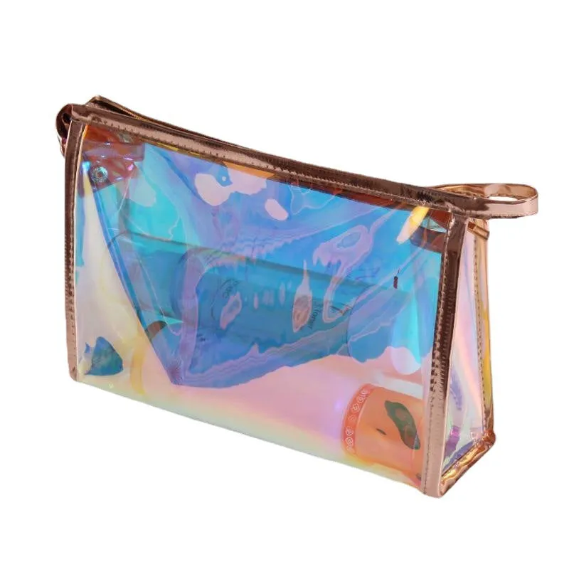 Multifunctional Magic Color Laser Portable Storage Cosmetic Bags
