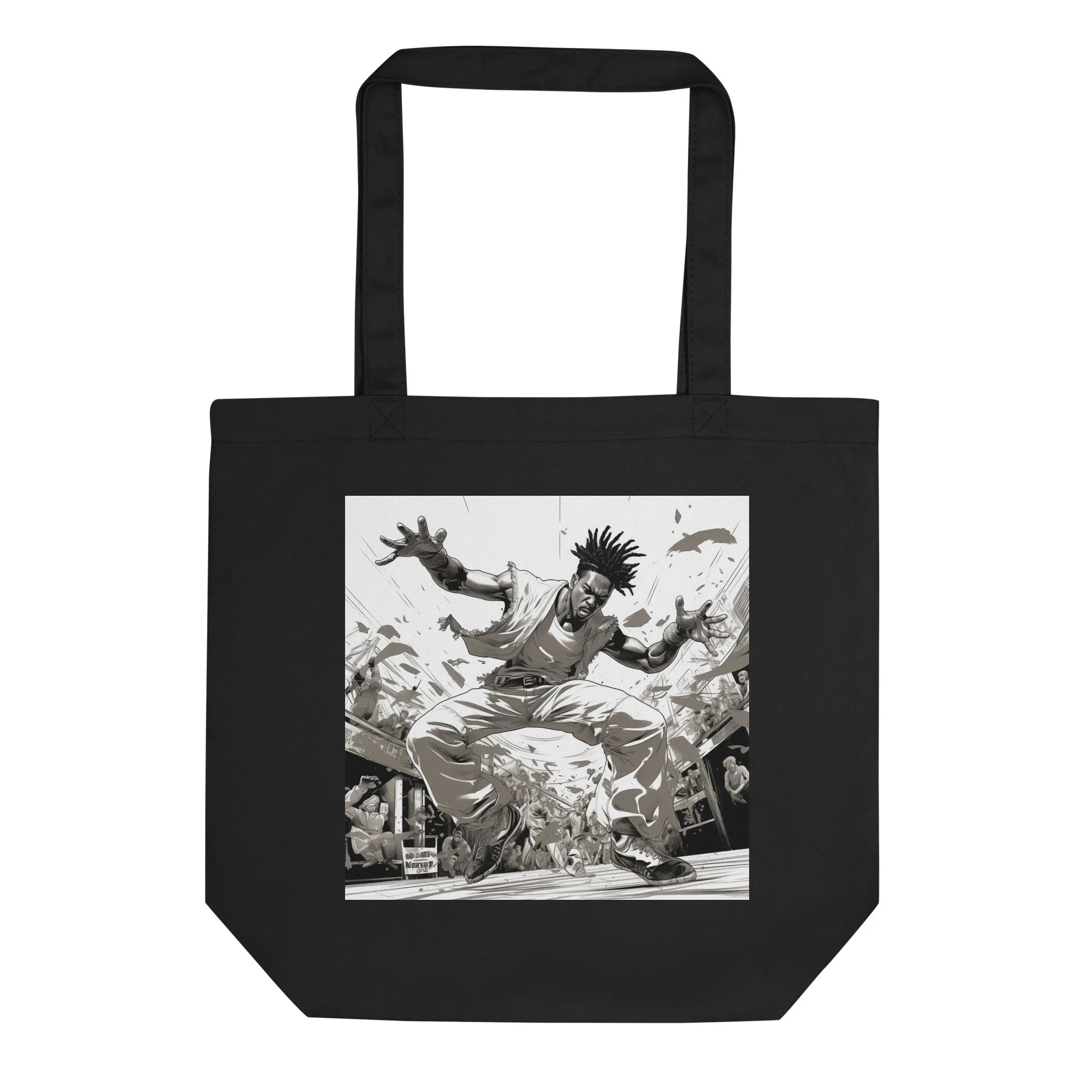 Natural Fiber Tote Bag Brazilian Capoeira