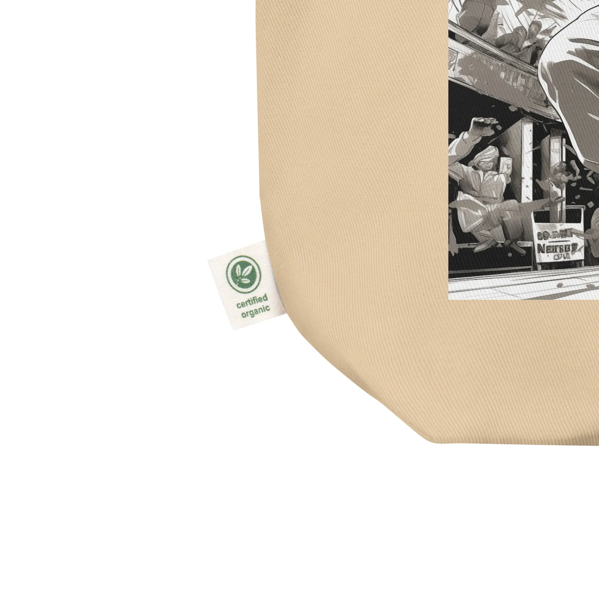 Natural Fiber Tote Bag Brazilian Capoeira