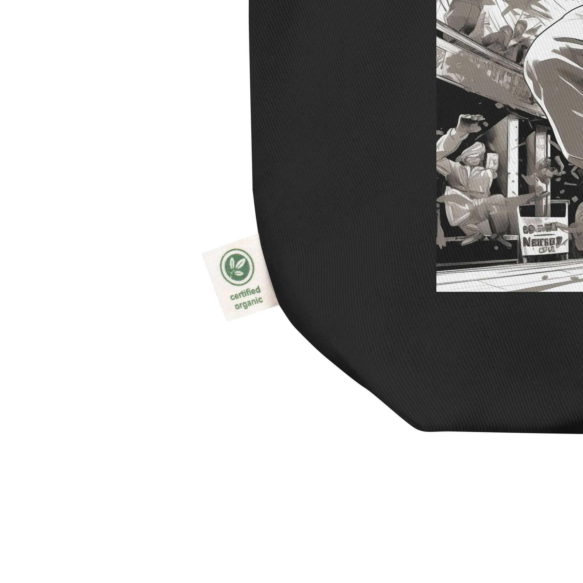 Natural Fiber Tote Bag Brazilian Capoeira