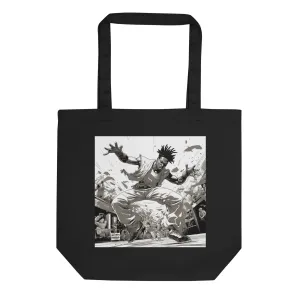 Natural Fiber Tote Bag Brazilian Capoeira