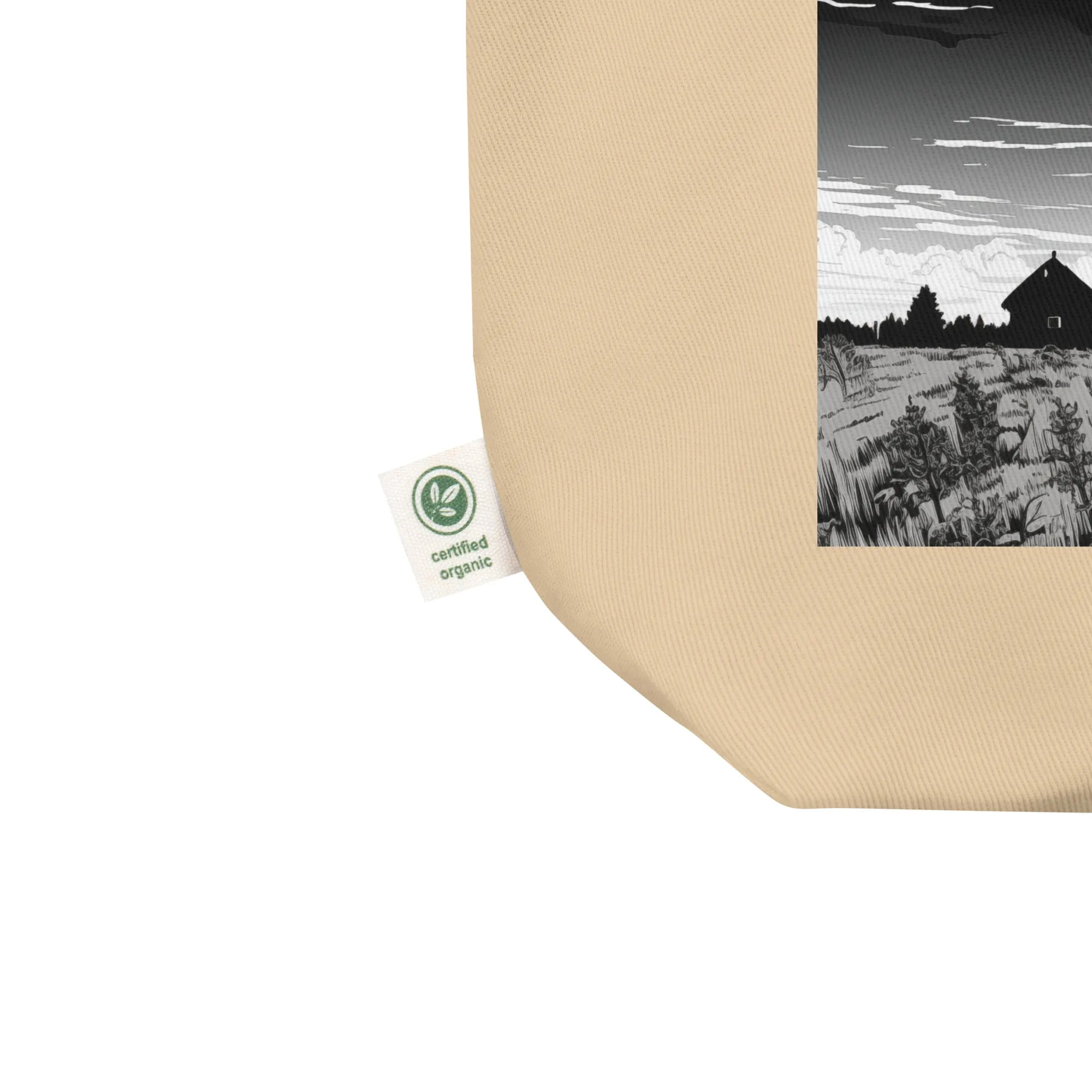 Natural Fiber Tote Bag Sunflower