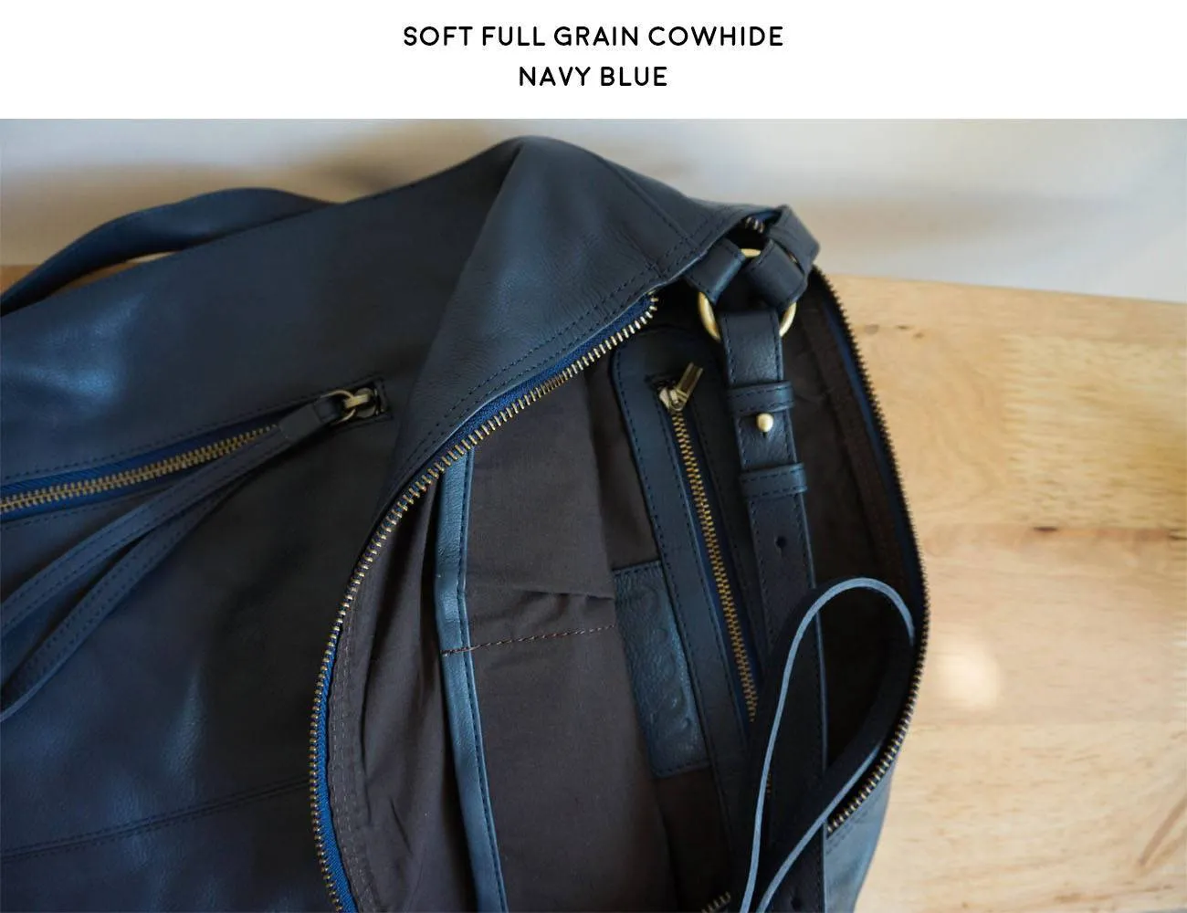 Neve Hobo Convertible Tote in Midnight Navy Blue