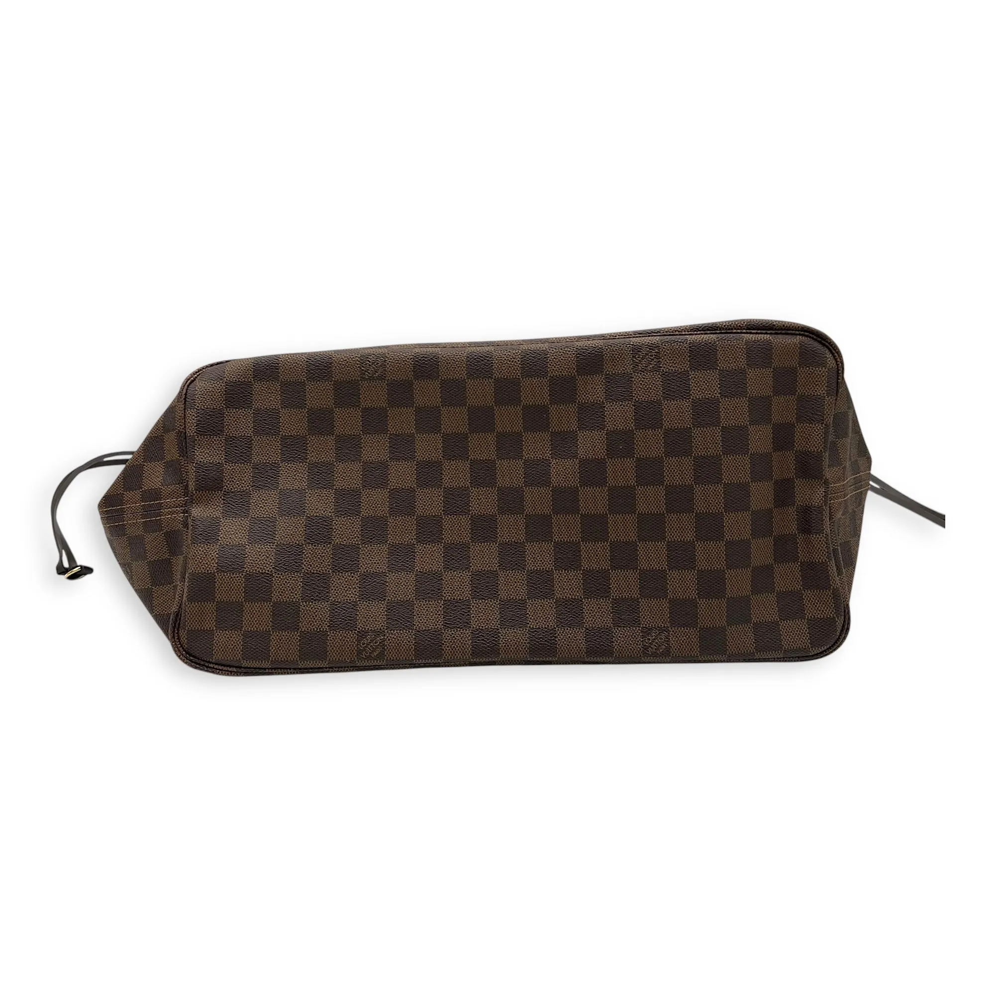 Neverfull GM Damier Ebene Tote Bag in Coated Canvas, Gold hardware