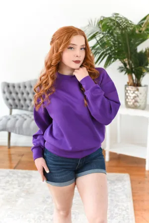 Nicki Crewneck Scuba Pullover Sweatshirt FINAL SALE