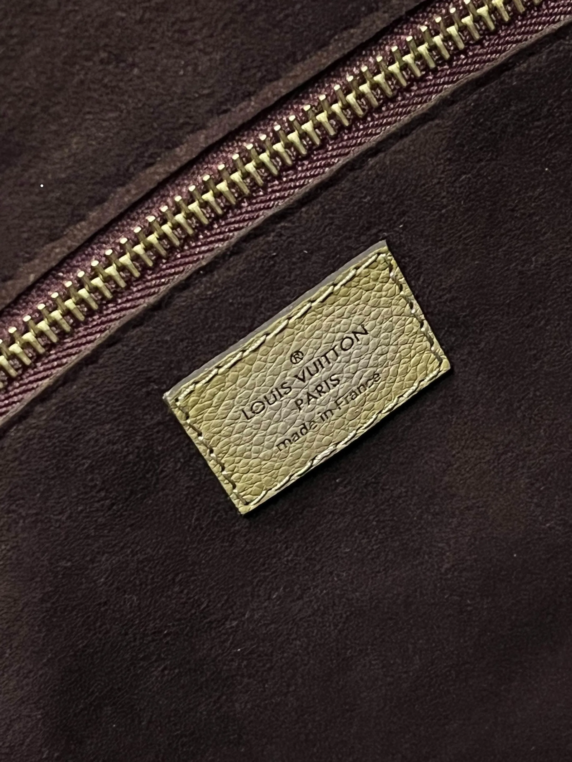 Nude Brown Neverfull MM Shoulder Bag Pouch Monogram Empreinte