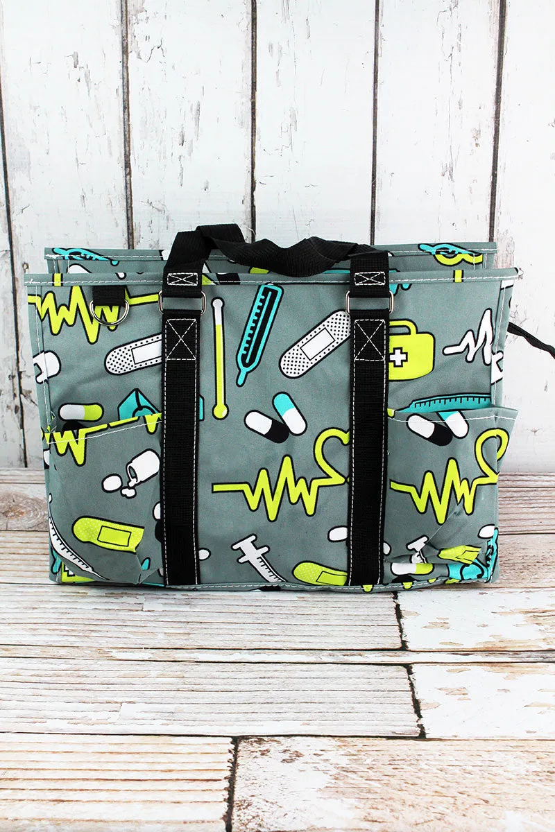 Nurse Life Utility Tote with Black Trim
